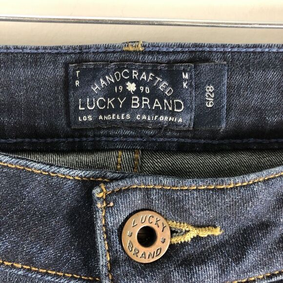 Lucky Brand Womens Size 6/28 Lolita Capri Jeans Mid‎ Rise Dark Wash Minimalist - Picture 8 of 14
